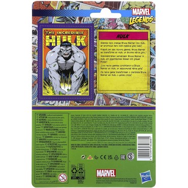 Figura The Incredible Hulk Retro Marvel Legends Articulada 9,5 cms