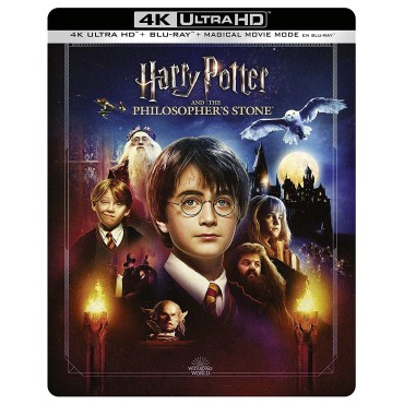 Harry Potter y la Piedra Filosofal Steelbook + Magical Movie Mode [4K UHD,Blu-ray] (2001) Harry Potter And The Sorcerer'S Stone 