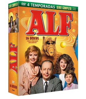 ALF Serie Completa Temporadas 1-4 (16 DVDs ) Edicion Especial Digipack + Postales 1986 [DVD]