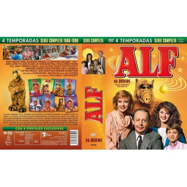 ALF Serie Completa Temporadas 1-4 (16 DVDs ) Edicion Especial Digipack + Postales 1986 [DVD]