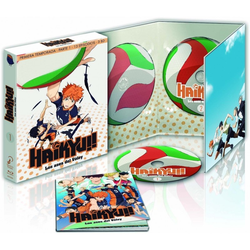 Haikyu!! Los Ases Del Voley Temporada 1 Parte 1 Ep. 1 A 13. Bluray Edición Coleccionistas. [Blu-ray]