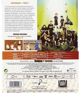 Haikyu!! Los Ases Del Voley -Blu-Ray Edición Coleccionistas Temporada 2 Parte 1 Ep. 1 A 13 [Blu-ray]