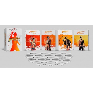 Colección Indiana Jones (Steelbook)  (4 discos en 4K UHD + 5 discos en Blu-Ray)