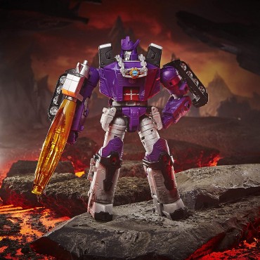 Figura Galvatron Kingdom Leader Class Transformers Articulada 18 cms       