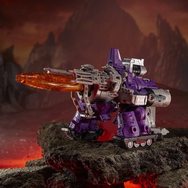Figura Galvatron Kingdom Leader Class Transformers Articulada 18 cms       