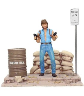 Figura Matt Hunter Invasion USA Chuck Norris Lujo Diorama 18 cms