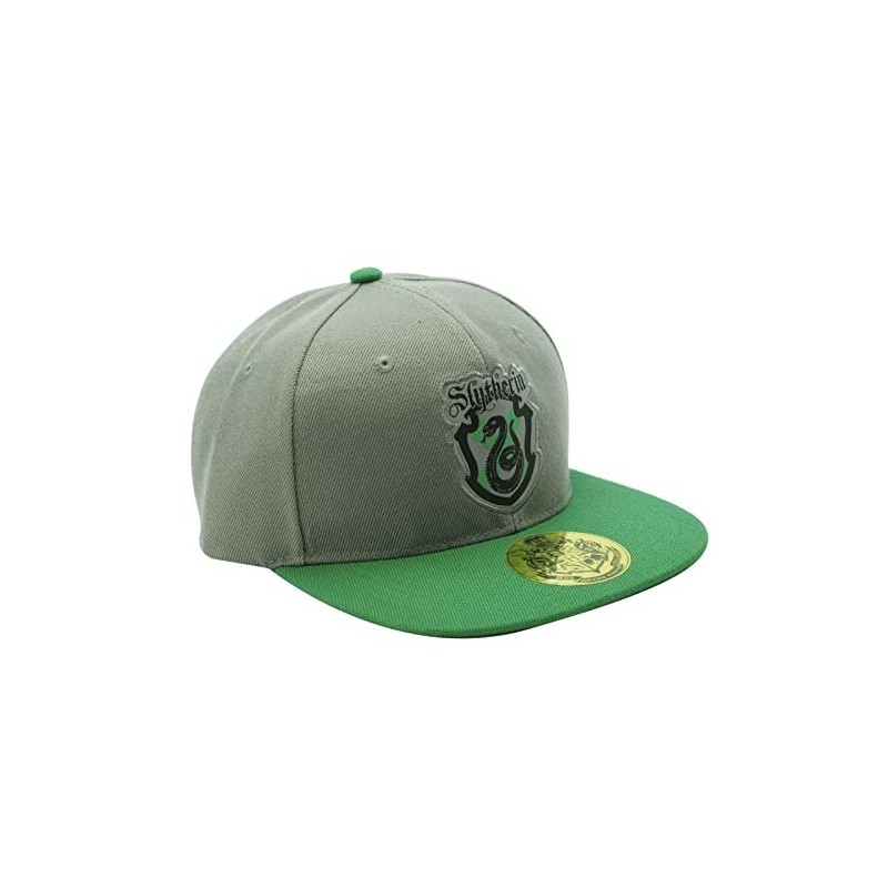Gorra Snapback Slytherin Harry Potter Gris y Verde