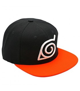 Gorra Snapback Naruto Shippuden Negra y Naranja