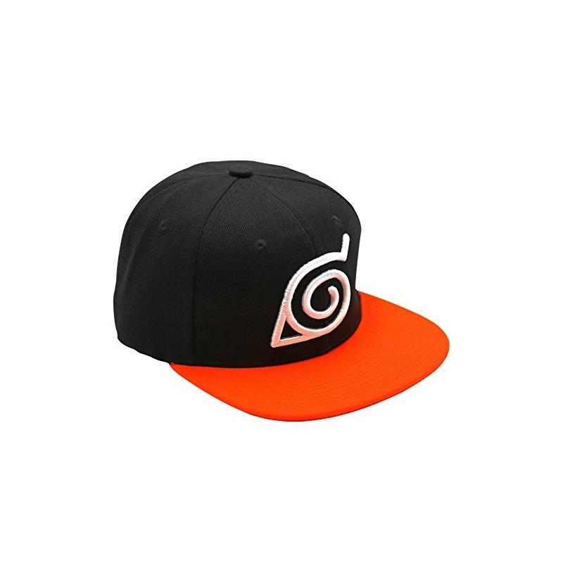Gorra Snapback Naruto Shippuden Negra y Naranja 