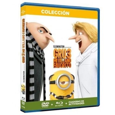 Gru 3 Mi villano favorito BLU-RAY DISC+DVD+CUADERNO DE ACTIVIDADES [Blu-ray]