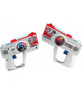 Set Pistolas Láser Marvel Vengadores Assemble Laser Tag Blaster Con Luz, Sonido y Vibración