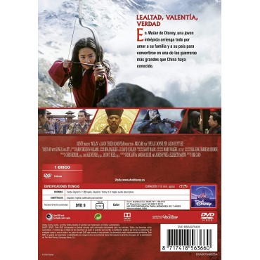 MULÁN  (imagen real Disney) [DVD]