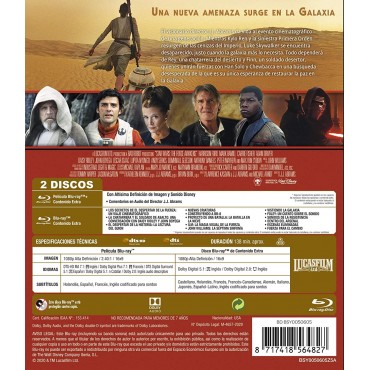 Star Wars: El despertar de la fuerza (Edición remasterizada) 2 discos (película + extras) [Blu-ray]