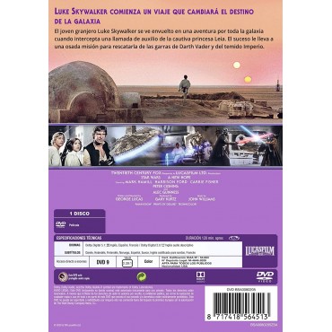 Star Wars. Episodio Iv: Una Nueva Esperanza (Edición Remasterizada) [Dvd] (1977) Star Wars
