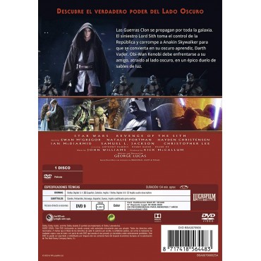 Star Wars. Episodio Iii: La Venganza de los Sith (Edición Remasterizada) [Dvd] (2005) Star Wars: Episode Iii Revenge Of The Sith