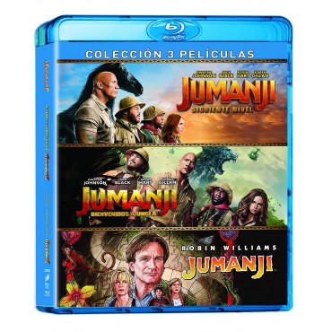 Jumanji + Jumanji: Bienvenidos a la Jungla + Jumanji: Siguiente Nivel [Blu-ray] (1995,2017,2019) Jumanji + Jumanji: Welcome to t