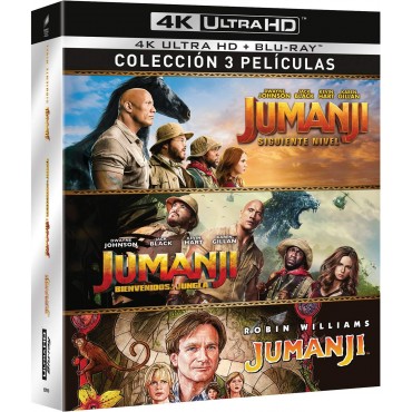 Jumanji: 1995 + Bienvenidos a la Jungla + El Siguiente Nivel (4K UHD + BD) [Blu-ray]