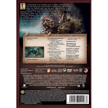 El Señor De Los Anillos: Las Dos Torres Ed. Cinematográfica [DVD]