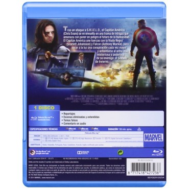 Capitán América: El Soldado De Invierno [Blu-ray]