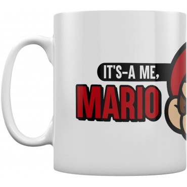 Taza Mario Bros It´s-A Me Super Mario Nintendo Cerámica 315 mls