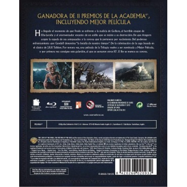 El Señor De Los Anillos: El Retorno Del Rey Ed. Cinematográfica Blu-Ray Digibook [Blu-ray]
