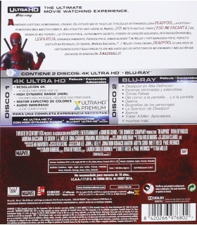 Deadpool Blu-Ray Uhd [Blu-ray]