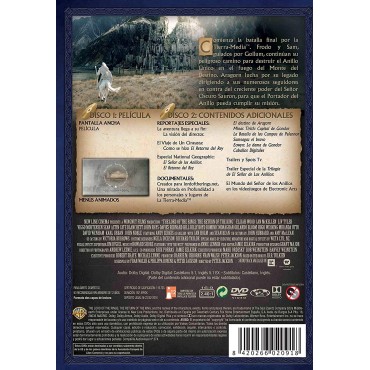 El Señor De Los Anillos: El Retorno Del Rey Ed. Cinematográfica [DVD]