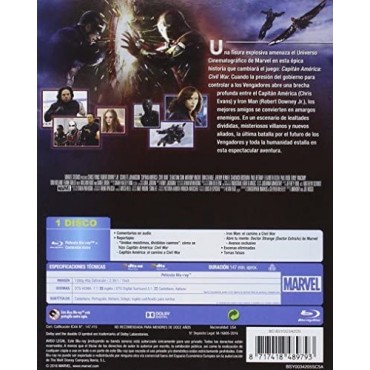 Capitán América: Civil War [Blu-ray] 