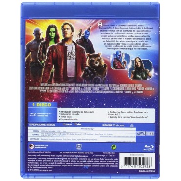 Guardianes De La Galaxia 2 [Blu-ray]