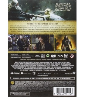 El Hobbit 3: La Batalla De Los Cinco Ejercitos [DVD]