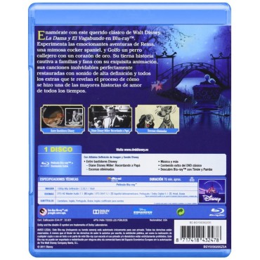 La Dama Y El Vagabundo [Blu-ray]