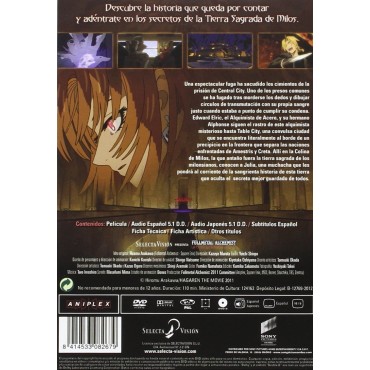 Fullmetal Alchemist: La Estrella Sagrada De Milos [DVD] (2011) Hagane no Renkinjutsushi: Mirosu no Seinaru Hoshi