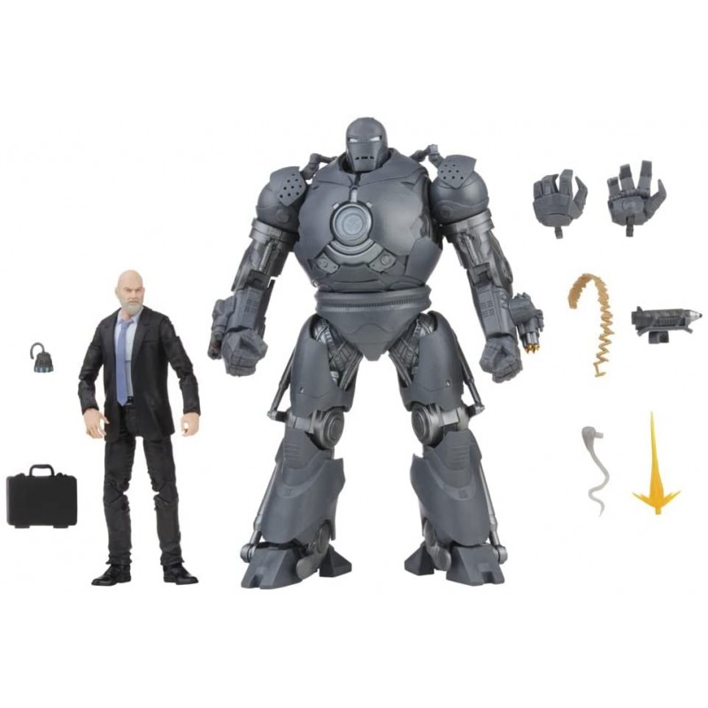 Figura Obadiah Stane & Iron Man Monger The Infinity Saga Avengers Iron Man Marvel Legends Series Articulada 16 cms y 23 cms
