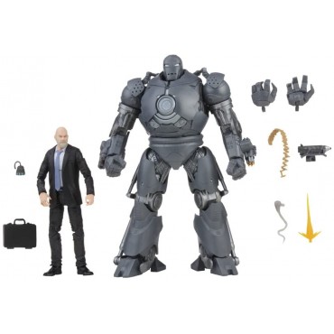 Figura Obadiah Stane & Iron Man Monger The Infinity Saga Avengers Iron Man Marvel Legends Series Articulada 16 cms y 23 cms