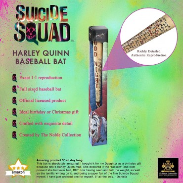 Bate de Beisbol Harley Quinn Escuadrón Suicida 80 cms
