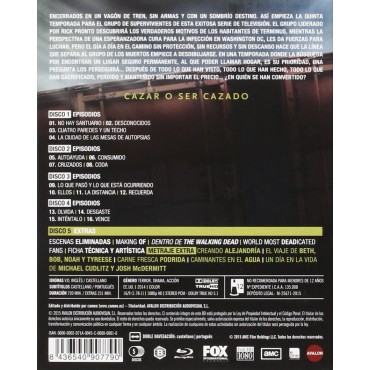 THE WALKING DEAD: TEMPORADA 5 (BLU-RAY) 5 BDs