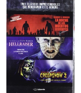 PACK LA NOCHE DE LOS MUERTOS VIVIENTES + HELLRAISER + CREEPSHOW 2