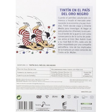 Tintin En El Pais Del Oro Negro [DVD]