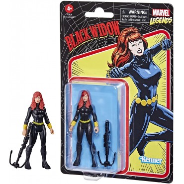 Figura Black Widow Marvel Legends Retro Articulada 9,5 cms