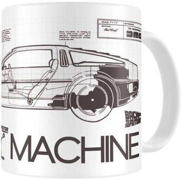 Taza Planos DeLorean Regreso al Futuro Back to the Future 300 mls                        