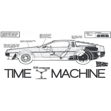 Taza Planos DeLorean Regreso al Futuro Back to the Future 300 mls                        