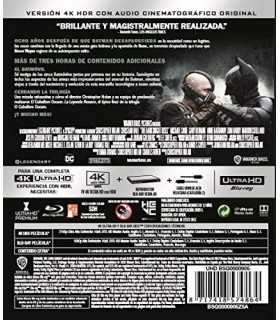 El Caballero Oscuro: la Leyenda Renace [4K UHD,Blu-ray] (2012) The Dark Knight Rises