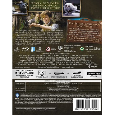 Animales fantásticos 1: Y donde encontrarlos (4K UHD + Blu-ray) (Ed. especial metálica) [Blu-ray]