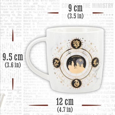 Taza Hogwarts Harry Potter Constelaciones y Casas Cerámica 400 mls