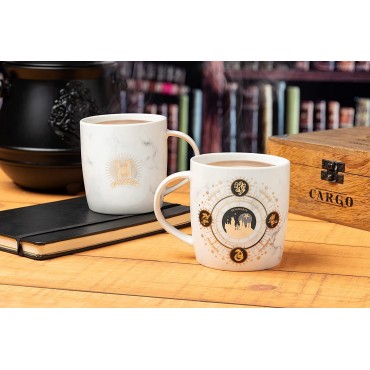 Taza Hogwarts Harry Potter Constelaciones y Casas Cerámica 400 mls