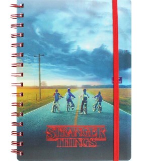 Cuaderno Stranger Things Azotamentes Portada Lenticular Mind Flayer Espiral A5
