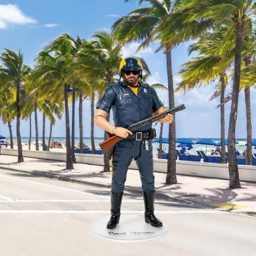 Figura Bud Spencer Wilbur Walsh Dos Súper Policías Articulada 18 cms
