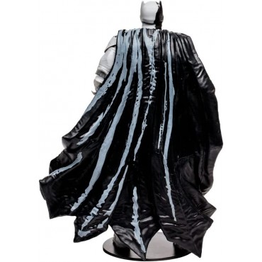 Figura Batman Line Art Variant con Cómic Black Adam Gold Label DC Articulada 18 cms