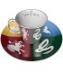 Set Harry Potter Taza Espejo y Plato Cuatro Casas Hogwarts 300 mls