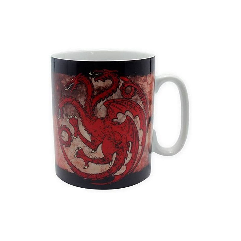 Taza Game Of Thrones Targaryen Fire And Blood Cerámica 460 mls